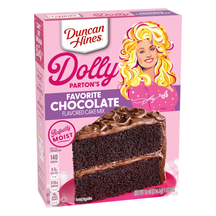 Duncan Hines® Dolly Parton’s Favorite Chocolate Cake Mix